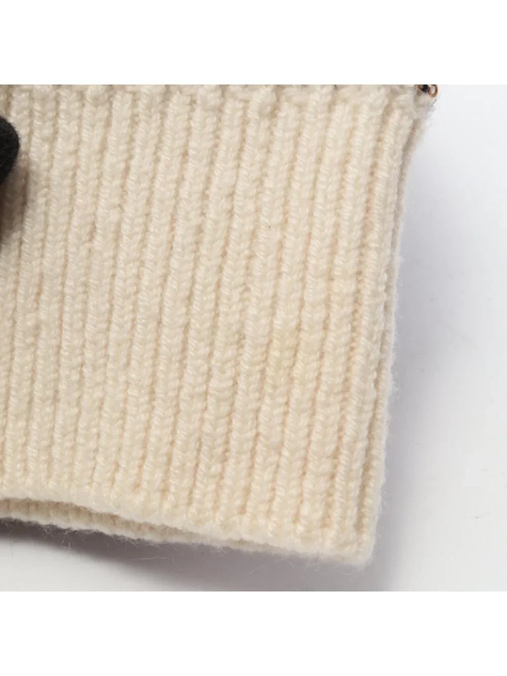 Chanel Knit CC Logo Sequined Border Cashmere Sweater